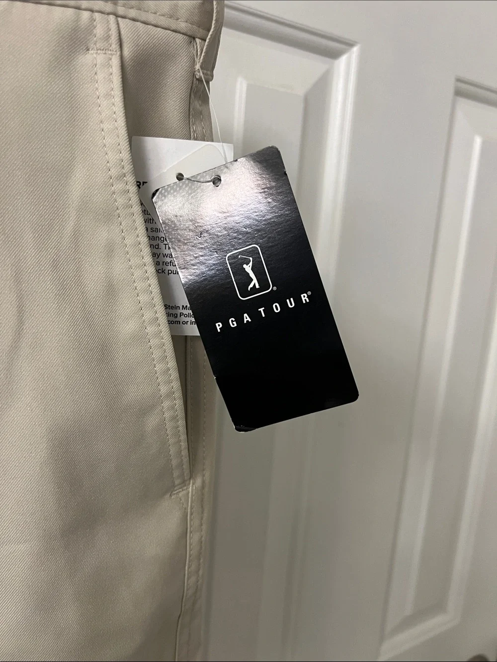 PGA Tour Khaki Flat Front Men’s Shorts